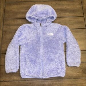 The North Face Kids Lavender Coat Fuzzy Zip-Up Jacket